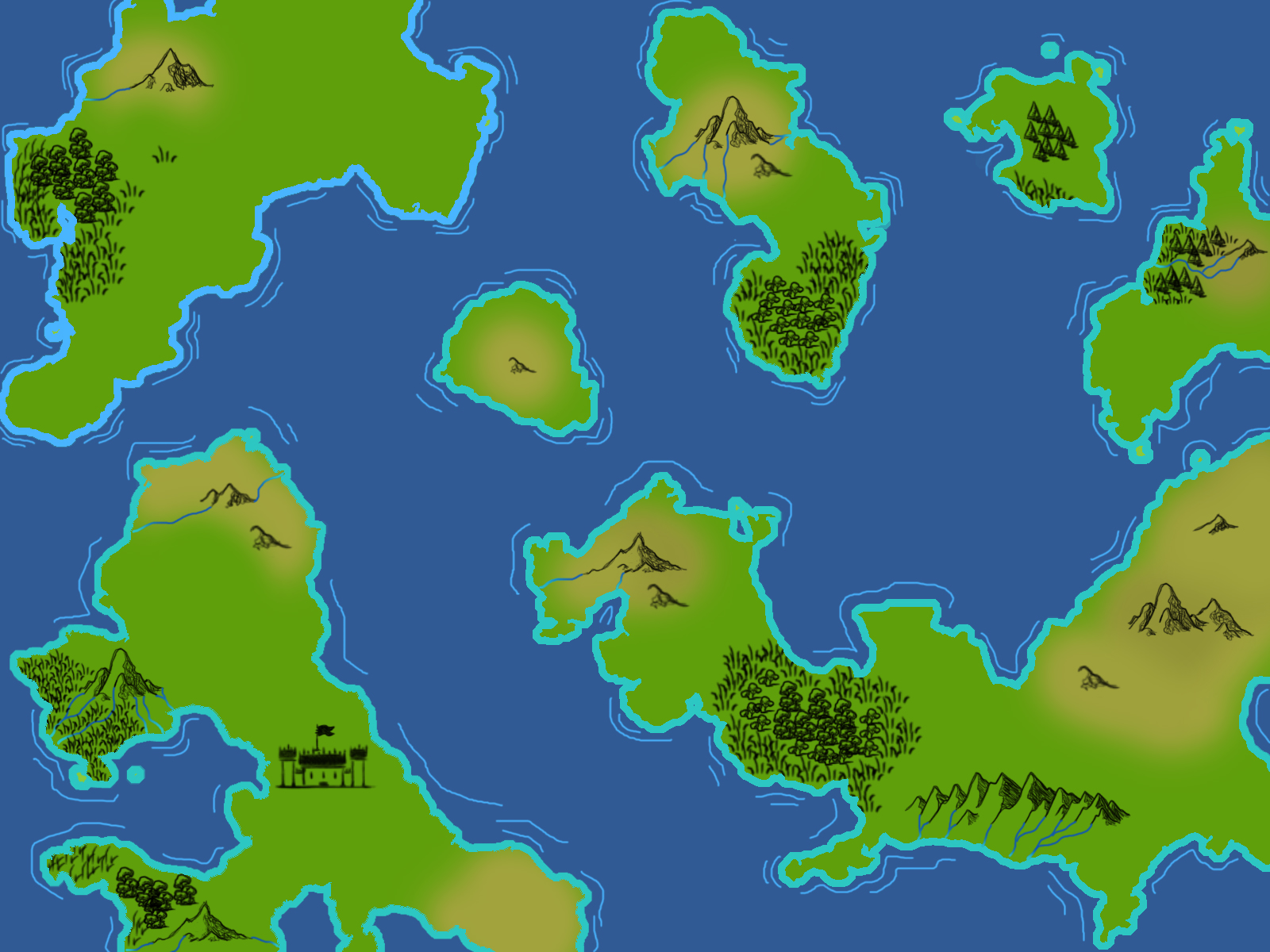 Fantasy World Map OpenGameArt Org   Fantasy World Map   Preview 